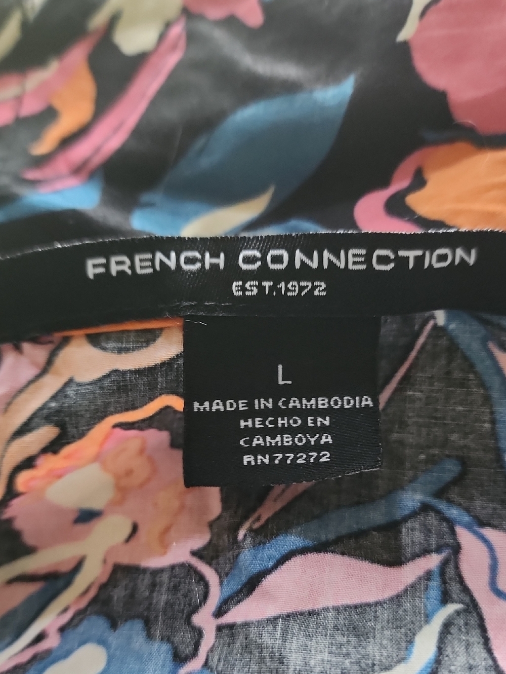 FRENCH CONNECTION Floral Maxi Dress 100% Cotton - Picture 7 of 9
